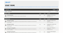 Desktop Screenshot of forums.devart.com