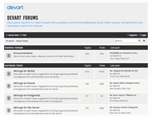 Tablet Screenshot of forums.devart.com